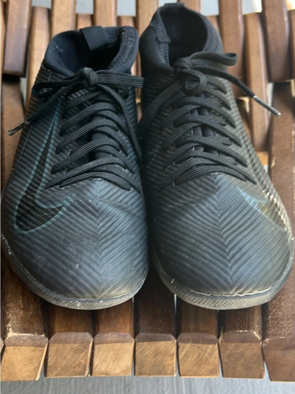 Nike 3.5Y Kids Black High-Top Sneakers - Lightweight Athletic Shoes